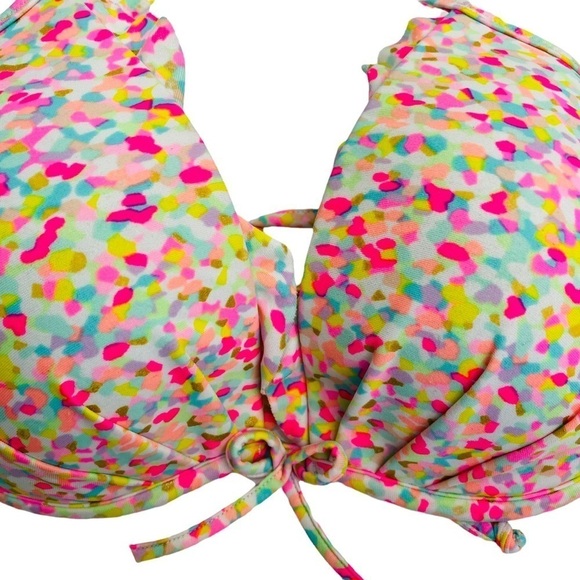 ⚡️ LAST CHANCE MARKDOWN !⭐️✨VICTORIA’S SECRET Swim Top Bikini 34C Pink Neon - Picture 3 of 11